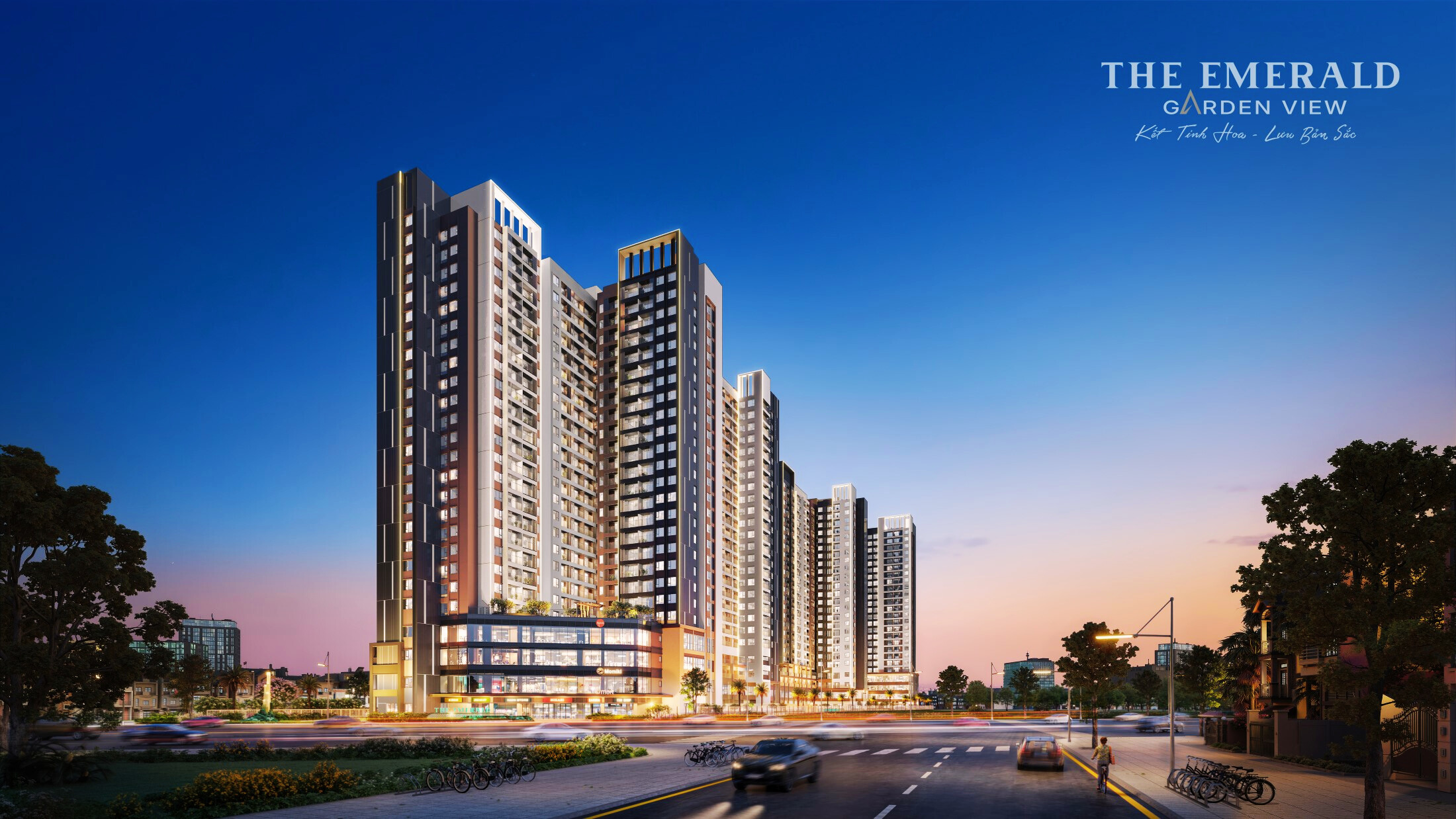 Phối Cảnh Về đêm Của The Emerald Garden View