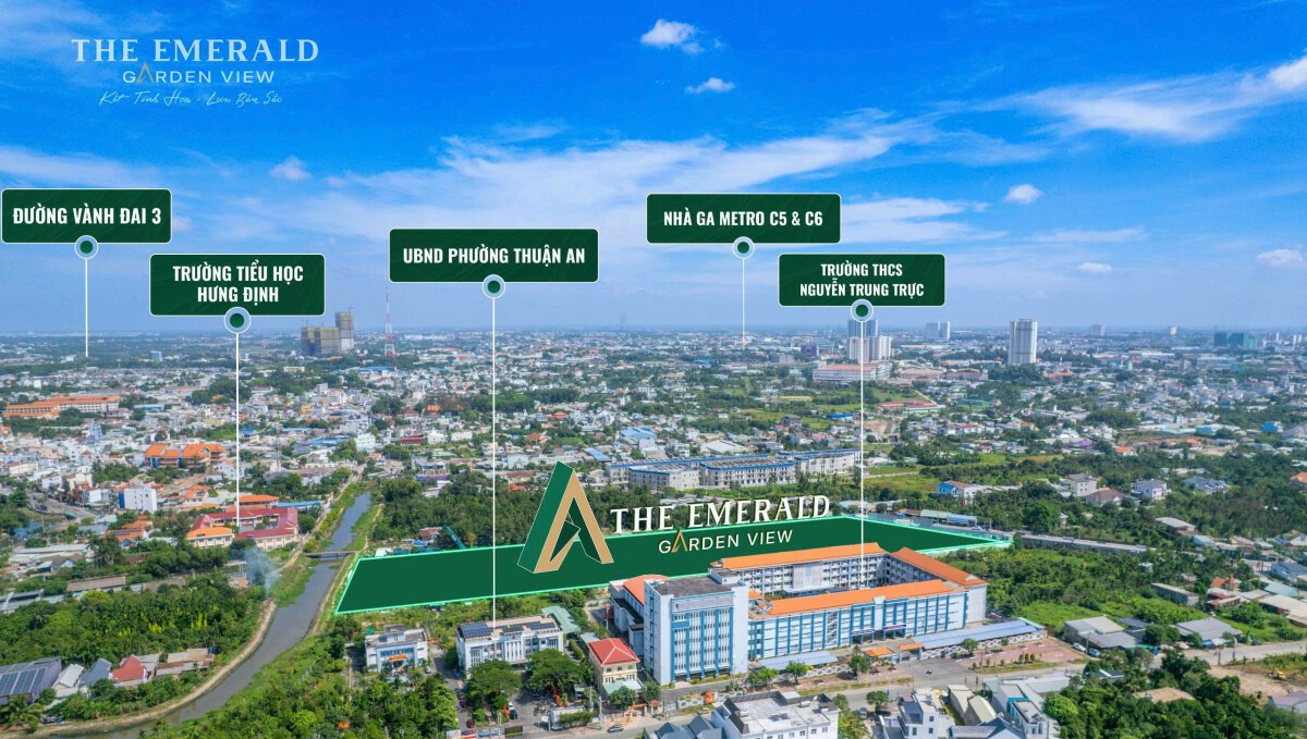 Tổng Thể Vị Trí ở The Emerlad Garden View
